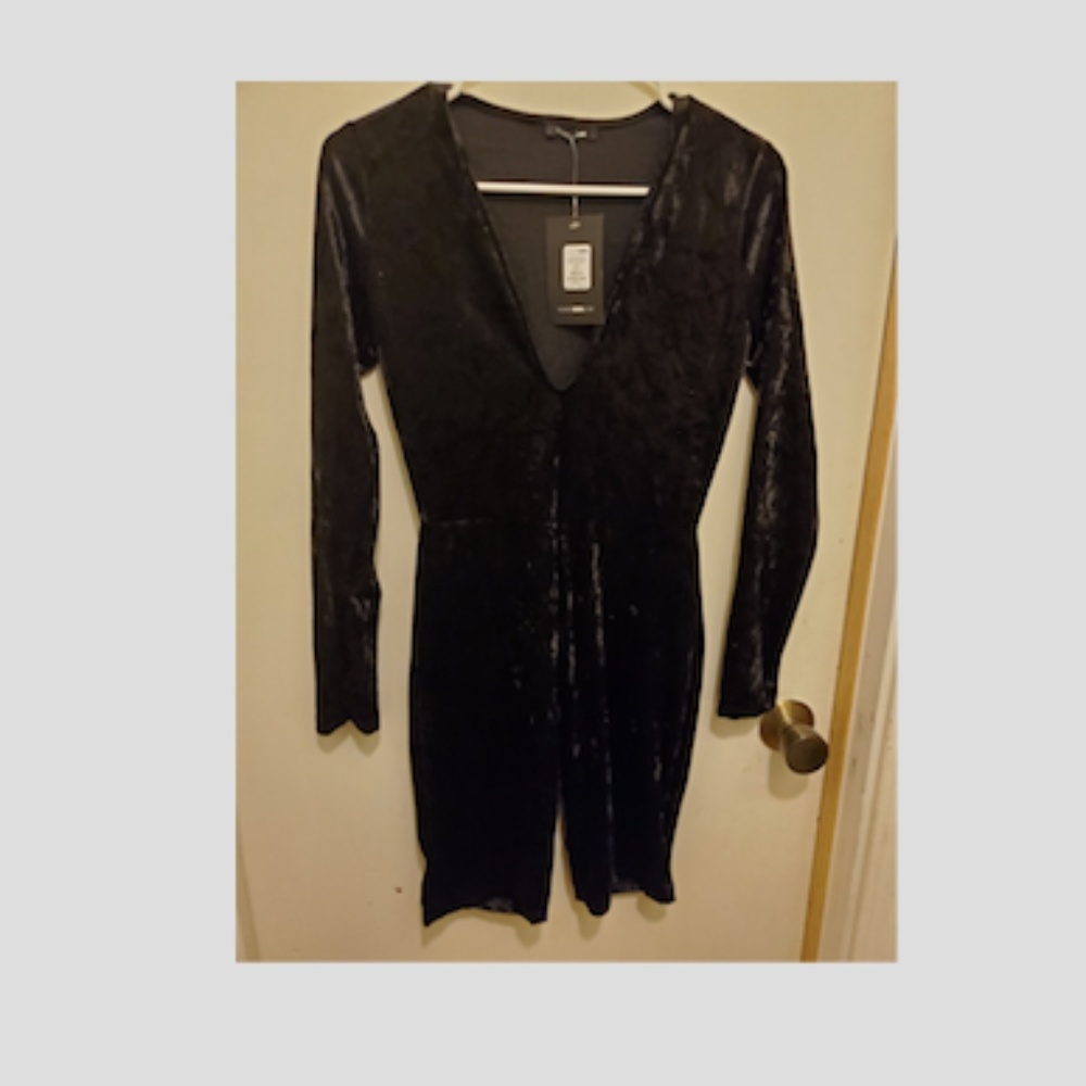 Velvet Romper - Fashion nova